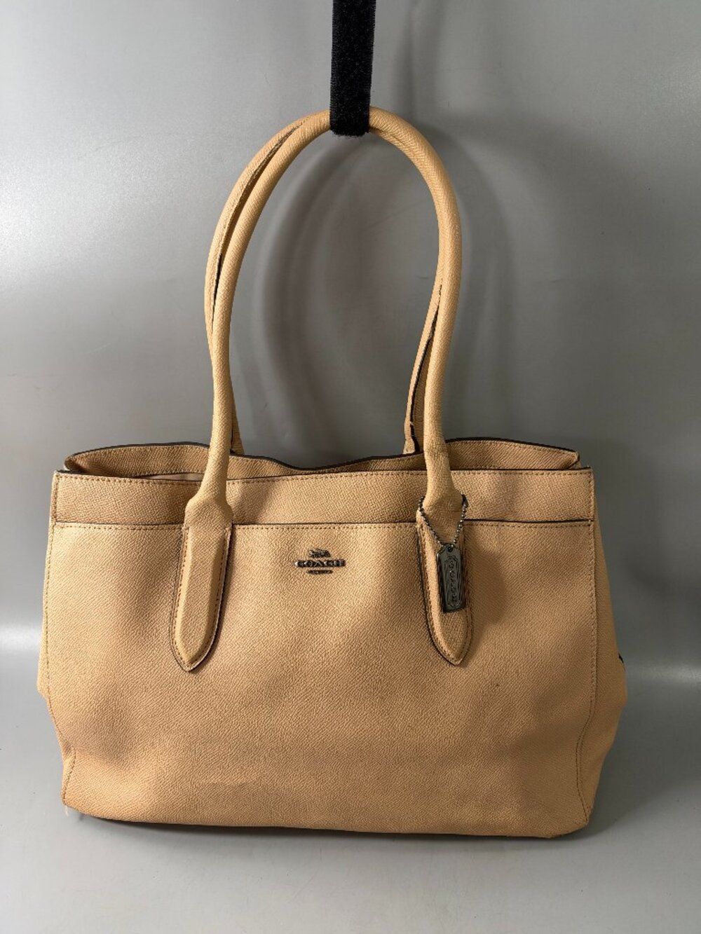 Authentic Coach 24218 Bailey Tan Leather Carryall Tote Bag